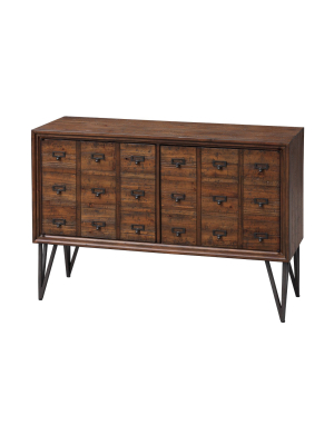 Oxford 2 Door Cabinet Brown - Treasure Trove