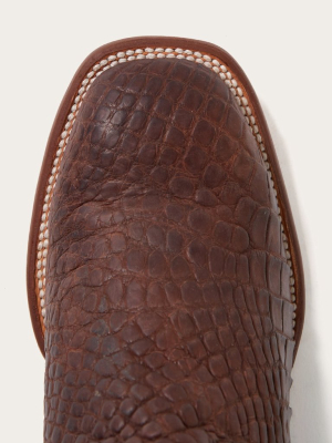 Big Horn Tabacco Alligator Cowboy Boot