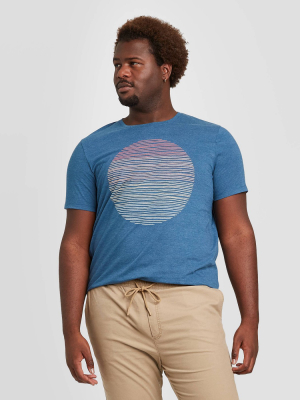 Men's Big & Tall Standard Fit Graphic T-shirt - Goodfellow & Co™ Blue