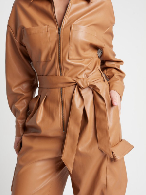 Vegan Leather Frankie Jumpsuit