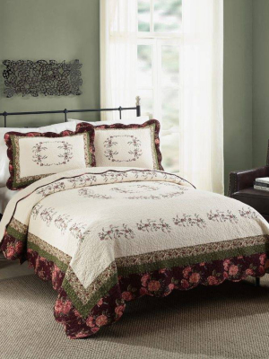 Modern Heirloom Brooke Quilt Set Ivory