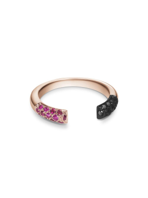 Louise Ring | Rubies And Black Diamonds