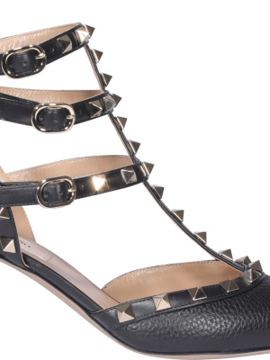 Valentino Garavani Rockstud Ankle Strap Pumps