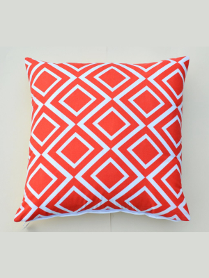 Orange Diamonds Pillow Design By 5 Surry Lane
