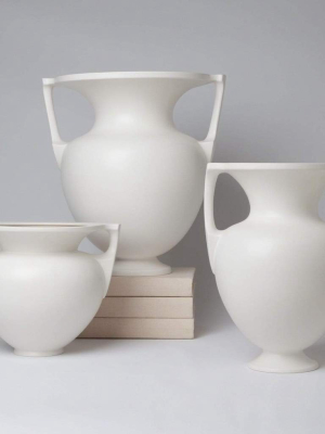 Global Views Grecian Amphora-matte White