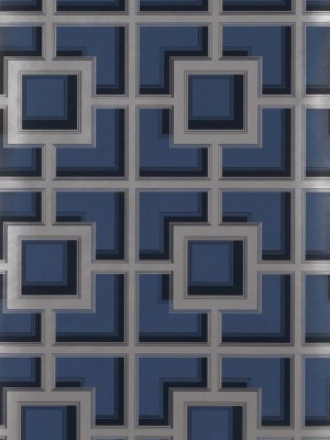 Camporosso Wallpaper In Blue From The Manarola Collection By Osborne & Little