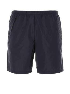 Prada Logo Patch Swim Shorts