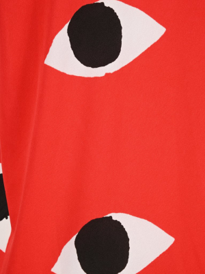 Comme Des Garçons Eye Printed Asymmetric T-shirt