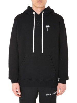 Palm Angels Drawstring Hooded Sweatshirt