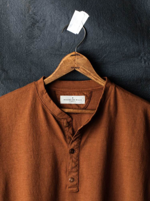 The I+w Knit Henley In Copper