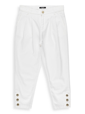 Balmain Kids Button Detail Jeans