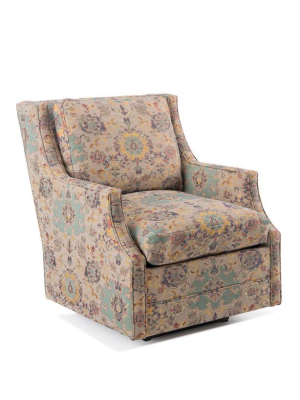 Wingback Scoop-arm Glider Chair