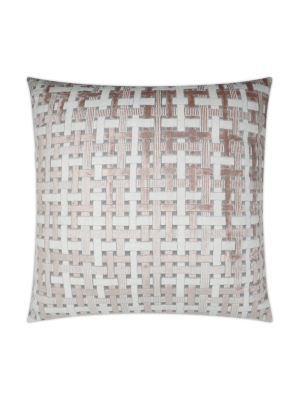 D.v. Kap Trellis & Lattice Velvet Pillow - Available In 2 Colors