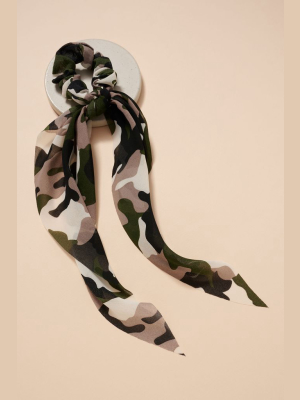 Camo Print Scarf Pony