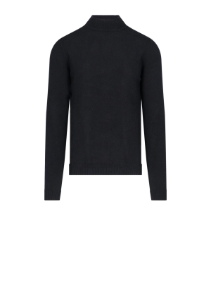 Rick Owens Knit High-neck Sweater