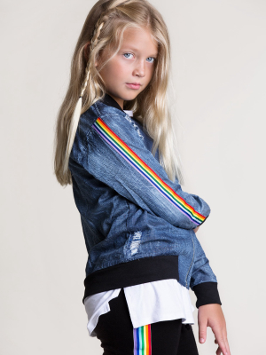 Rainbow Bomber Jacket