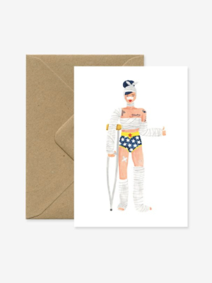 Greeting Card - Super Girl Recovery