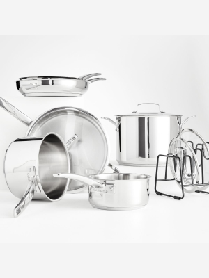 Cuisinart ® Smartnest ™ Stainless Steel 11-piece Cookware Set