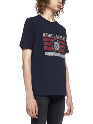 Saint Laurent Logo Printed T-shirt