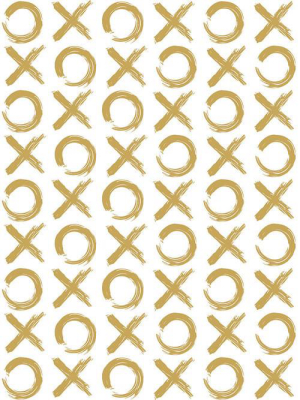 Xo Wallpaper In Gold By Marley + Malek Kids