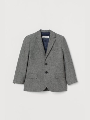 Elbow-patch Cotton Blazer