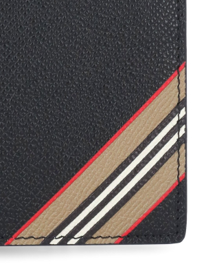 Burberry Icon Stripe Print Bifold Wallet