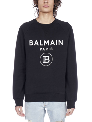 Balmain Logo Print Sweatshirt