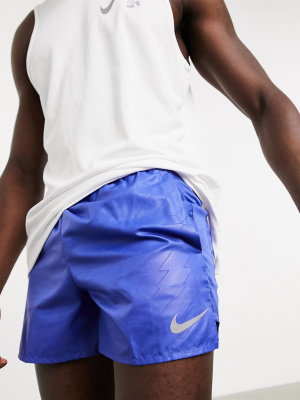 Nike Running Future Fast Challenger Shorts In Blue