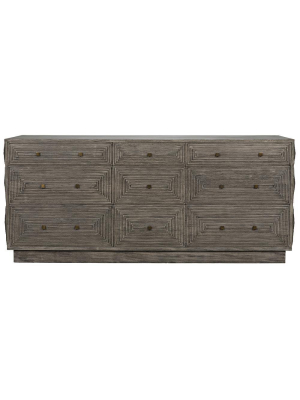 Noir Baram Distressed Gray Dresser