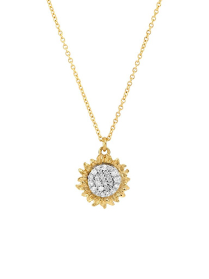 Vincent 11mm Pendant Necklace With Diamonds