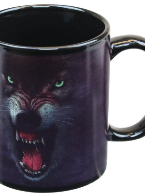Just Funky Growling Wolf 11oz Coffee Mug