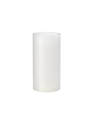 4" X 8" Vanilla Scented Led Pillar Candle White - Made By Design™