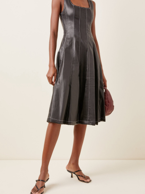 Wells Vegan Leather Dress