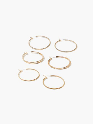 Twisted Hoop Earring Set