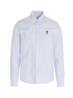 Ami Ami De Coeur Logo Embroidered Shirt