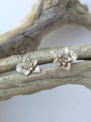 Mandy Succulent Flower Studs Design By Agapantha