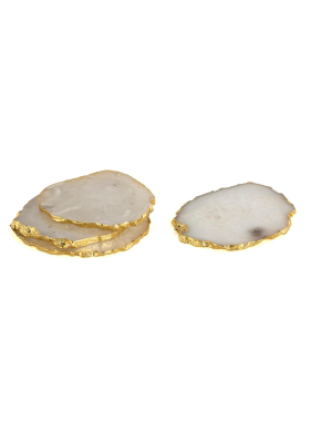 Set Of 4 Agate Coasters - Shiraleah