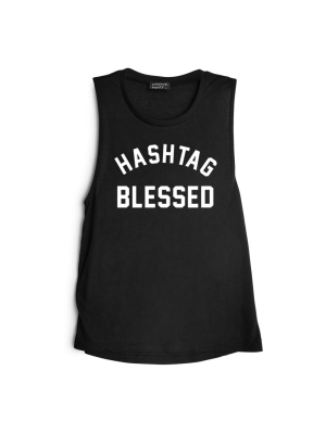 Hashtag Blessed [muscle Tank]