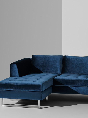 Nuevo Matthew Sectional Sofa - Midnight Blue