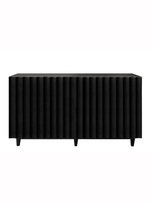 Worlds Away Odette Cabinet - Black