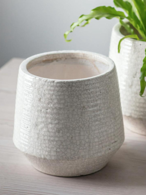 Ravello Ceramic Ridged Pot