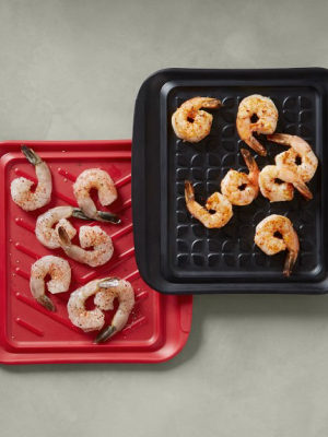 Grill Prep Trays, Set Of 2