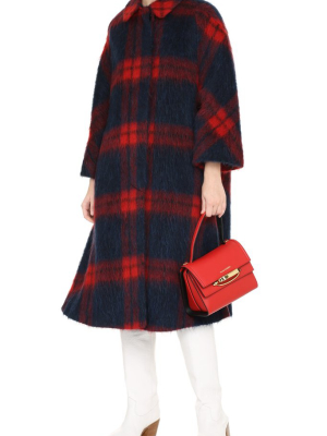 Redvalentino Checked Single-breasted Coat