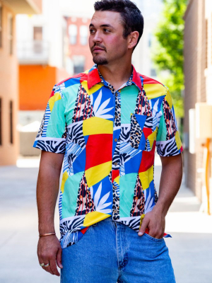 The Investigator | Abstract Mosaic Vintage Hawaiian Shirt