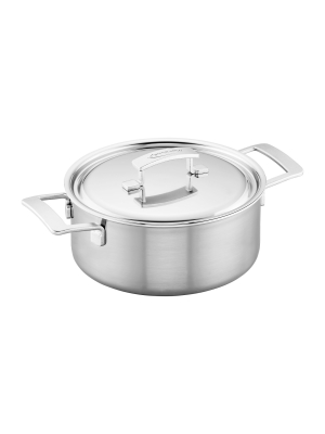 Demeyere Industry 5-ply 5.5-qt Stainless Steel Dutch Oven