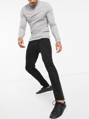 River Island Skinny Jeans In Black