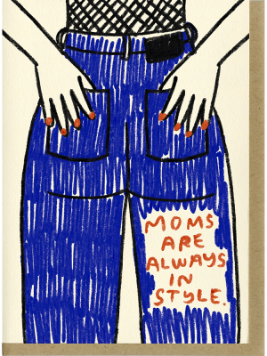 Mom Jeans Greeting Card