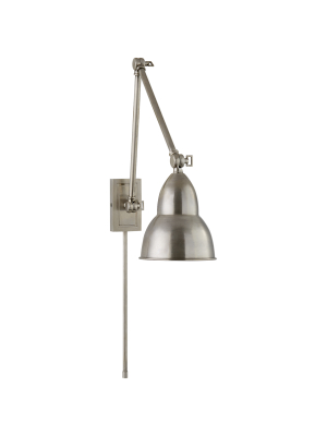 French Library Double Arm Wall Lamp In Various Colors