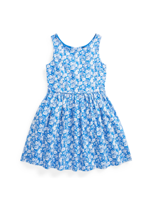 Floral Cotton Poplin Dress