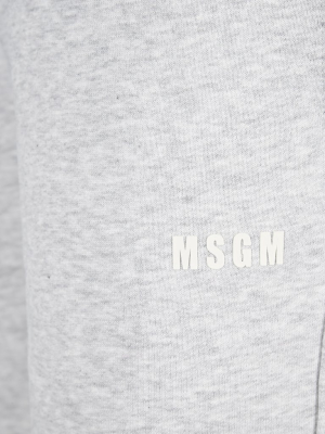 Msgm Logo Print Track Pants